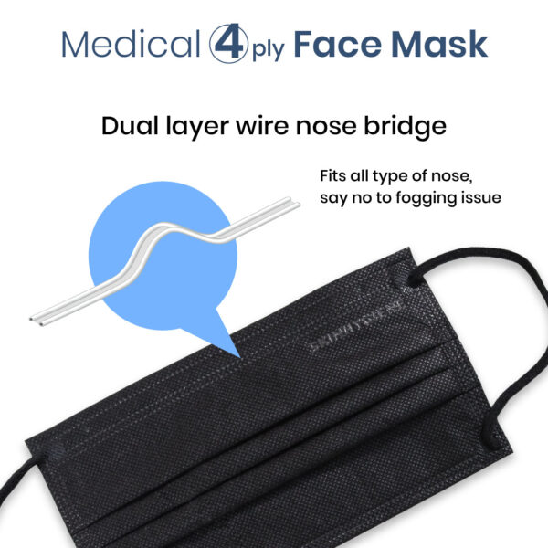 Skin Hygiene Medical Adult Mask 4 Ply Copper Oxide (MDA Approved) - 50pcs/box - Image 4