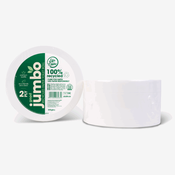 Lifeshine【310g】2ply Recycled Jumbo Toilet Roll Tissue
