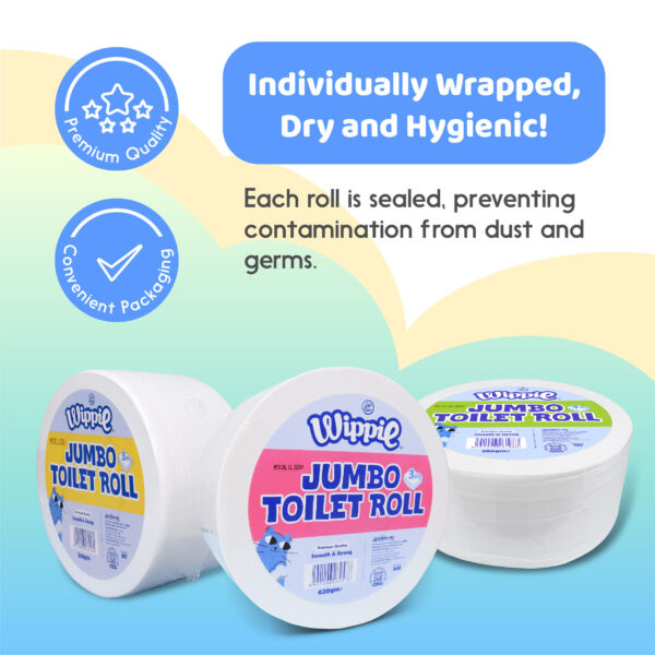 Wippie 【380g】4ply Jumbo Toilet Roll Tissue - Image 3